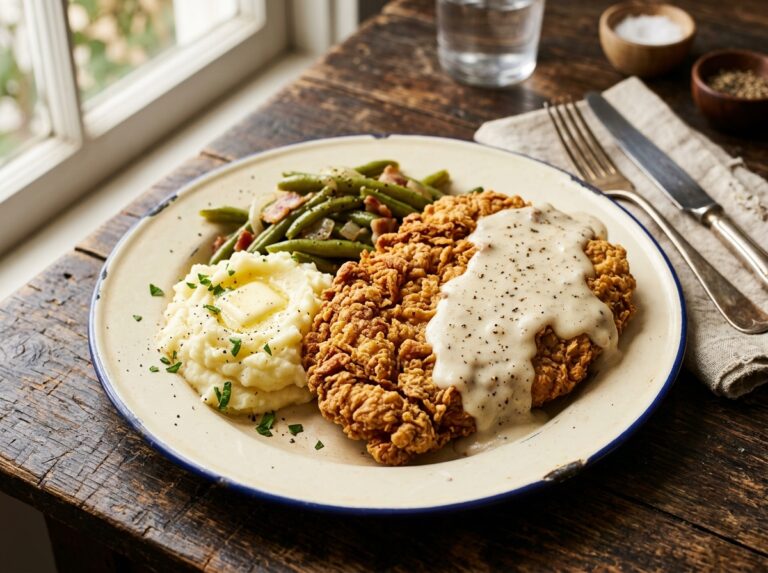 Chicken Fried Steak with Cream Gravy